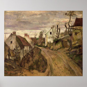 Pôster A estrada da vila, Auvers, c.1872-73