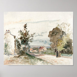 Poster A Estrada de Versalhes   Camille Pissarro