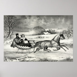 Poster A estrada, inverno - 1853