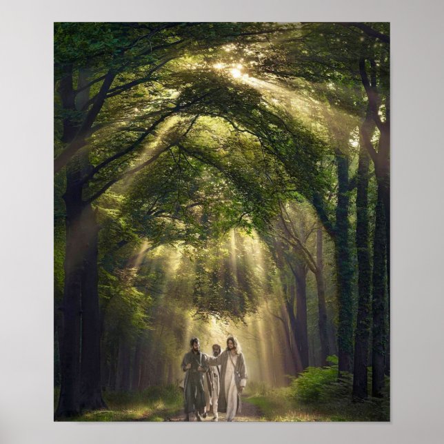 Poster A estrada para Emaús. (Frente)