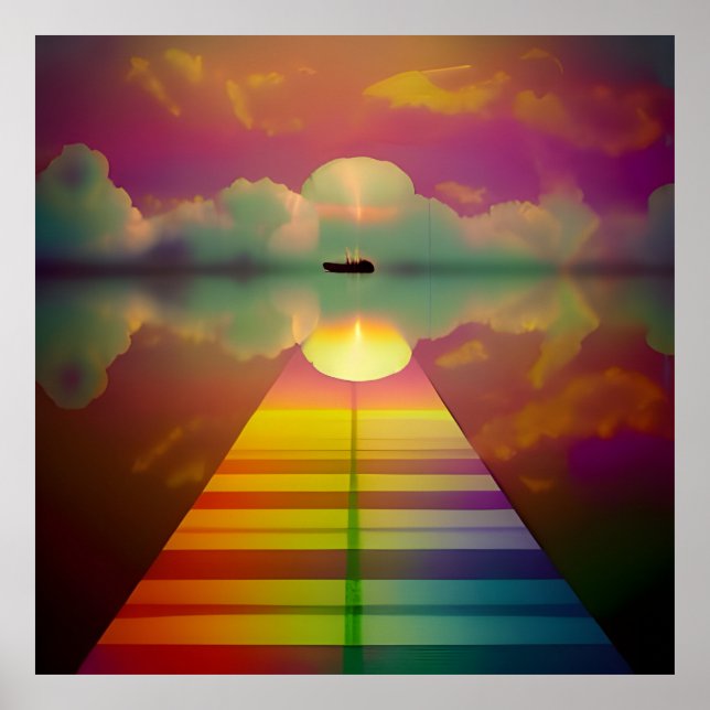 Poster A estrada para o destino desconhecido (Frente)