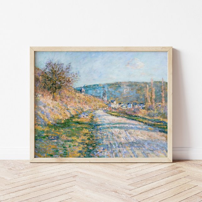 Poster A estrada para Vétheuil | Claude Monet (Criador carregado)