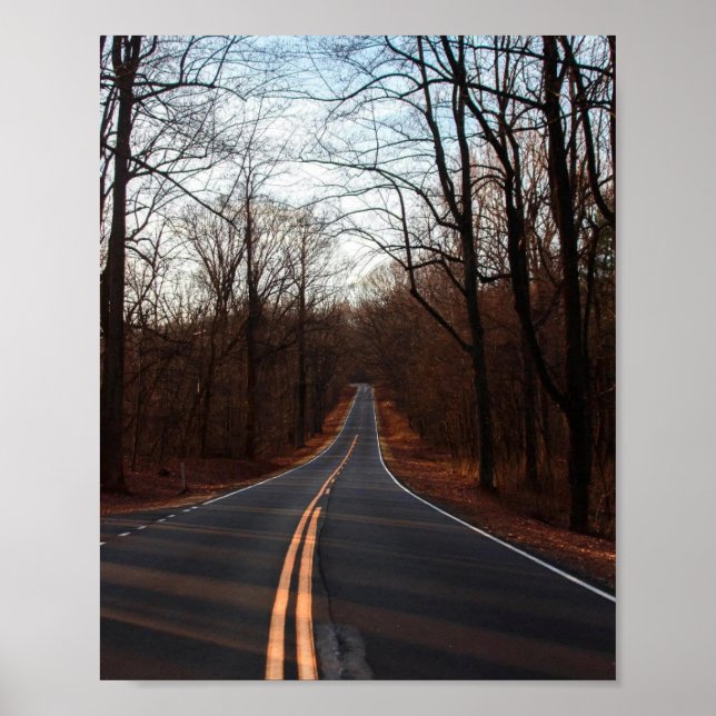 Poster A Estrada Sinúosa de Inverno (Frente)