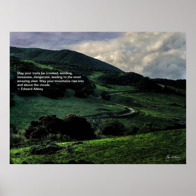 Pôster A Estrada Winding (Frente)