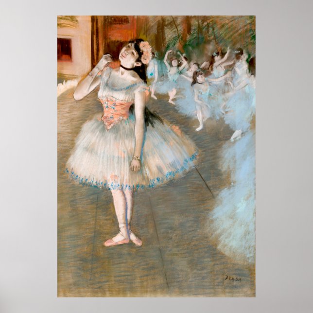 Poster A Estrela de Edgar Degas - Impressionismo (Frente)