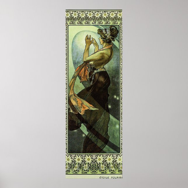 Poster A estrela do Norte por Alphonse Mucha (Frente)