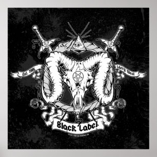 Poster A etiqueta preta do oeste de Larry