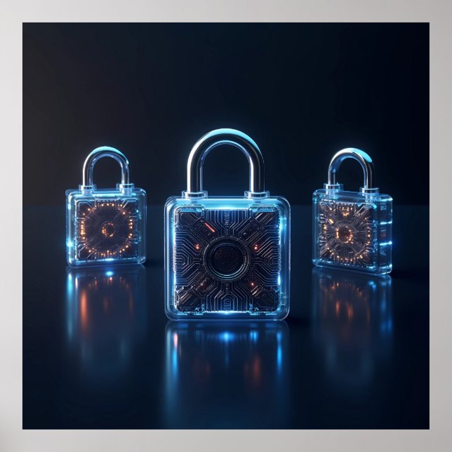 Poster A evolução da AI de segurança de alta tecnologia (Frente)