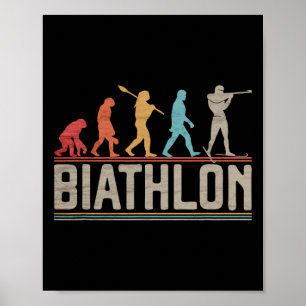 Poster A Evolução Do Alvo De Biatlo Atirar Na Pele Xc