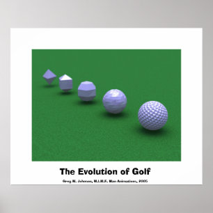 Poster A Evolução do Golfe