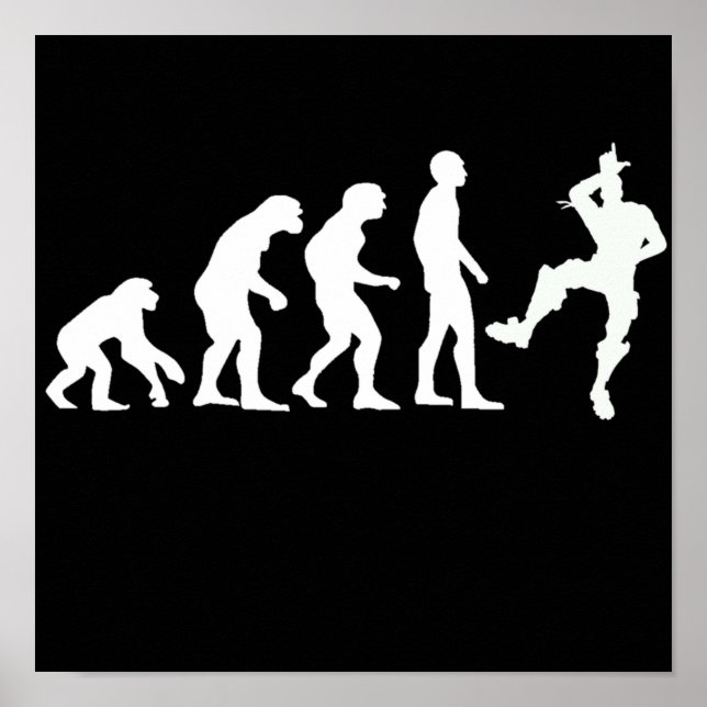 Poster A Evolução Humana Toma Essa Dança De Emote L (Frente)