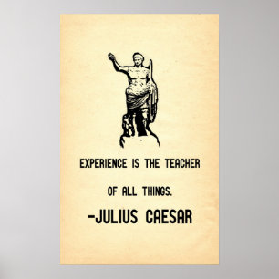 Pôster A experiência das citações de Júlio César é