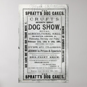 Poster A exposição de cães de Cruft da propaganda de