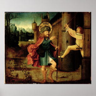 Pôster A expulsão do santo Roch de Roma