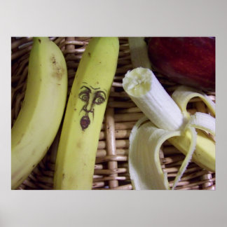 Pôster a extremidade da cesta de fruta...