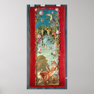 Poster A fábula de Esopo o Fox e as uvas