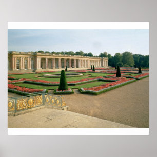 Pôster A fachada do jardim do Trianon grande, 1687 (phot