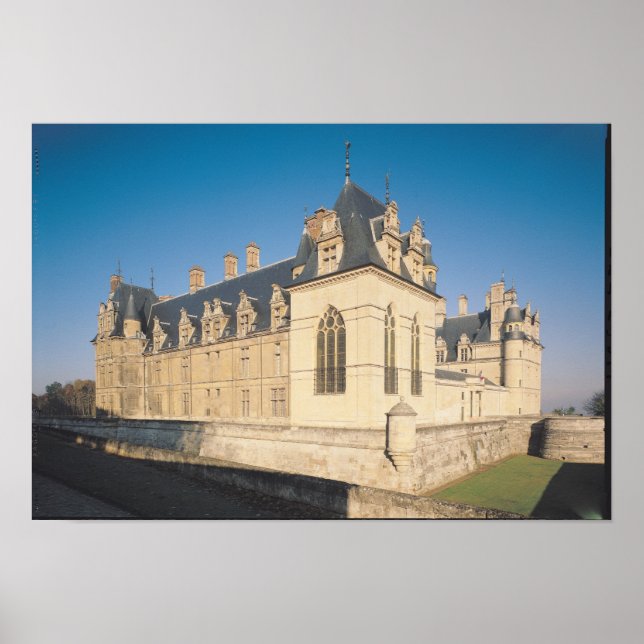 Pôster A fachada principal e a fachada sul (Frente)