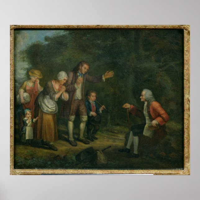 Poster A família Calas antes de Voltaire em Ferney (Frente)