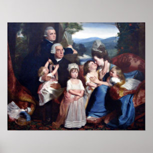 Poster A família de Copley por John Singleton Copley