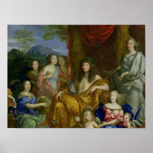 Poster A família de Louis XIV 1670