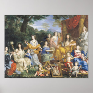 Pôster A família de Louis XIV 1670 2