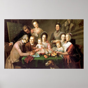 Poster A família de Peale, por Charles Willson Peale
