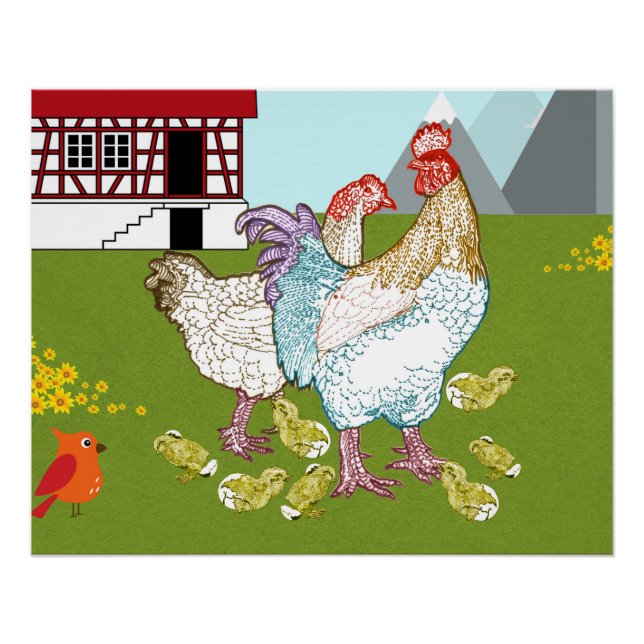 Pôster A família do frango (Frente)