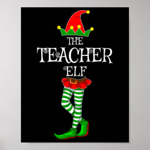 Poster A Família Do Professor Elf Correspondendo Ao Xmas