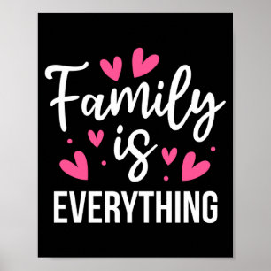 Poster A família é tudo reunião sarcástica parentes