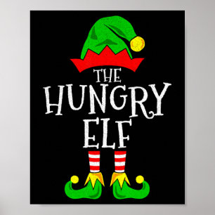 Poster A Família Engraçada Do Elf Correspondendo Ao Natal