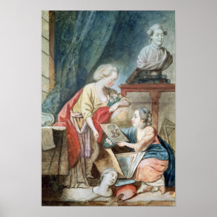 Poster A Família Necker em 1780