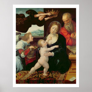 Pôster A família santamente, 1522 (óleo no painel)