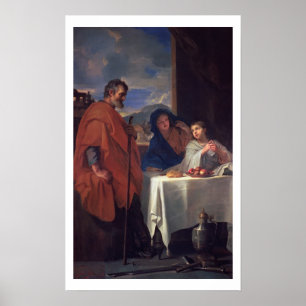 Pôster A família santamente, ou a benevolência (óleo e