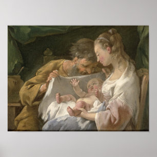 Pôster A família santamente, século XVIII