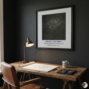 Pôster A Família Smith "Arquiteto Chefe" Arte de Planta B