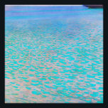 Pôster A famosa pintura Attersee de Gustav Klimt.<br><div class="desc">A famosa pintura Attersee de Gustav Klimt. Pôster.</div>