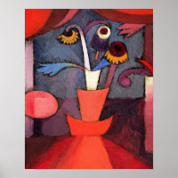 A famosa pintura de Paul Klee, Autumn Flower,
