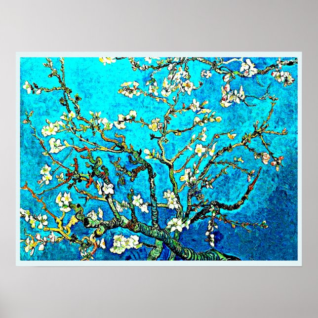 Poster A famosa pintura de Van Gogh, Almond Blossoms (Frente)