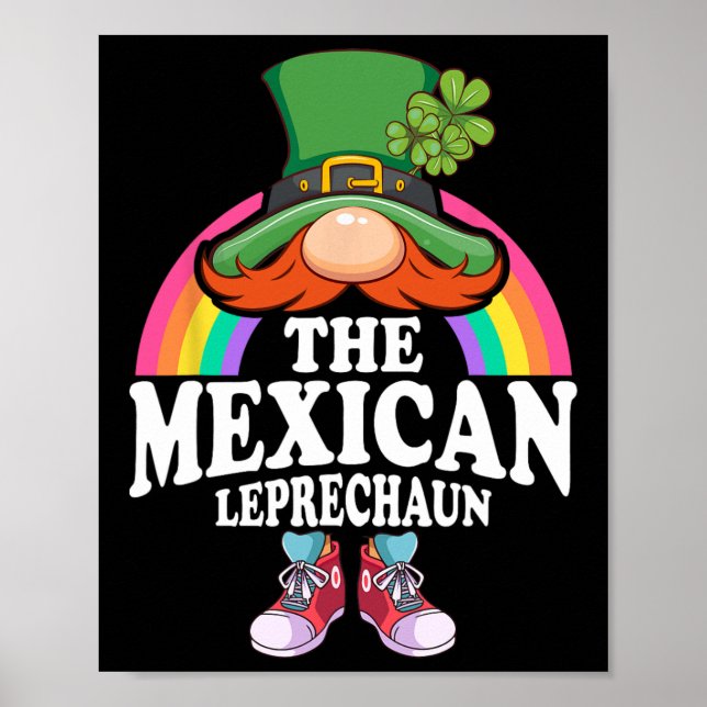 Poster A fantasia do Dia de São Patrício Leprechaun mexic (Frente)
