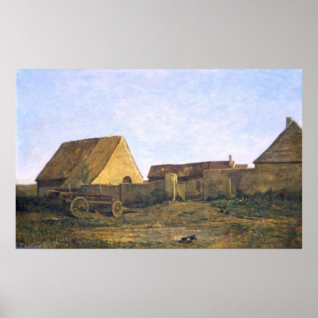 Pôster A Fazenda francesa de Charles-François Daubigny (Frente)