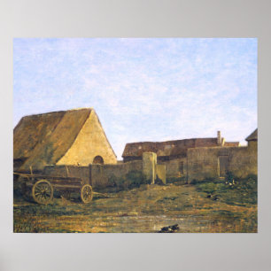 Poster A Fazenda francesa de Charles-François Daubigny
