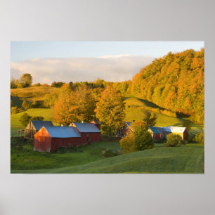Poster A Fazenda Jenne em Woodstock, Vermont. Outono. 2