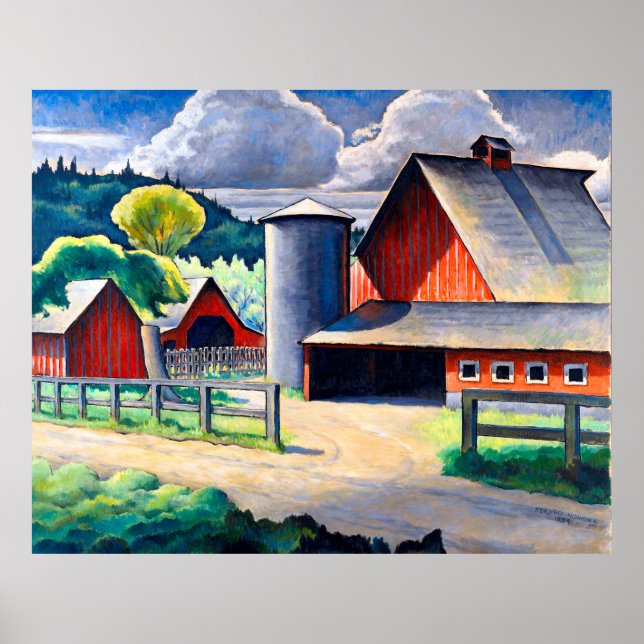 Poster A Fazenda Kenjiro Nomura 1934 Arte Rústica (Frente)