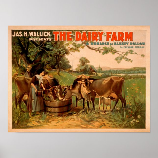 Poster A Fazenda Leiteira Romance de Brincadeira Sonolent (Frente)