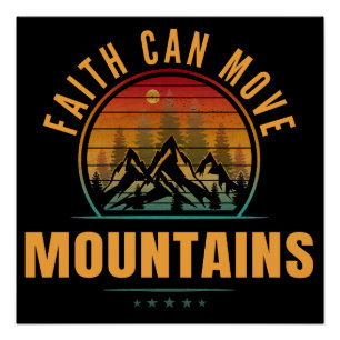 Pôster A Fé Move Montanhas
