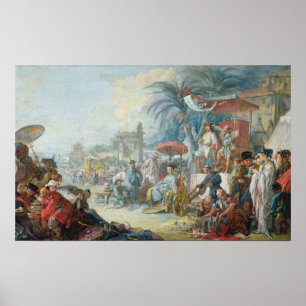 Pôster A feira chinesa, c.1742
