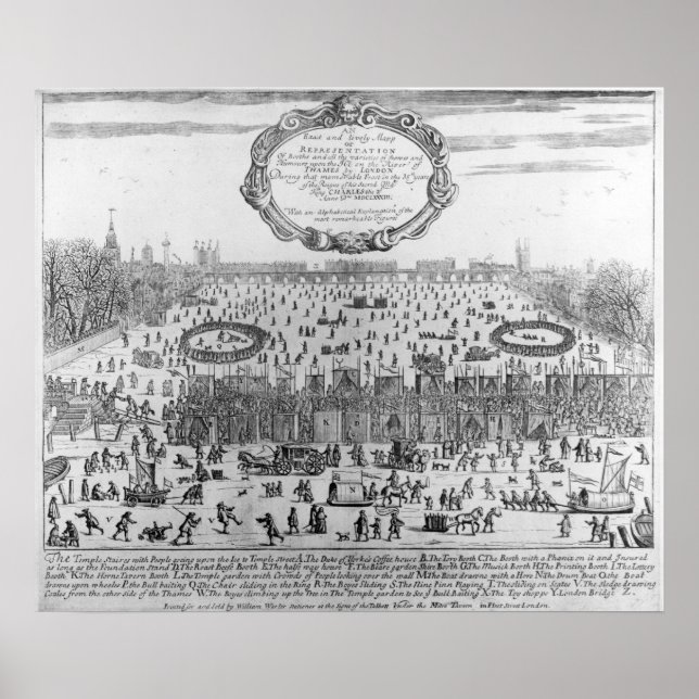 Poster A Feira da Gelada do inverno do Tâmisa (Frente)