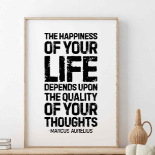 Poster A felicidade da sua vida, Marcus Aurelius