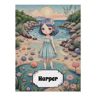 Pôster A felicidade de Beachcomber é personalizada